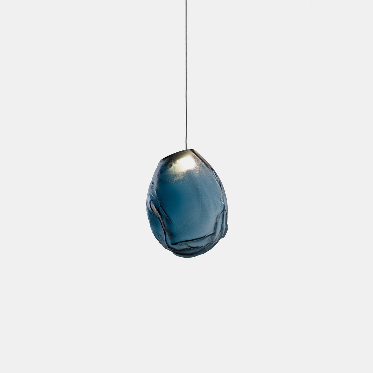Liquid Glass Stone Pendant Light – Sculptural Blown Glass Chandelier