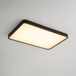 Lira Rectangular LED Ceiling Light in Walnut Wood for Modern Interiors
