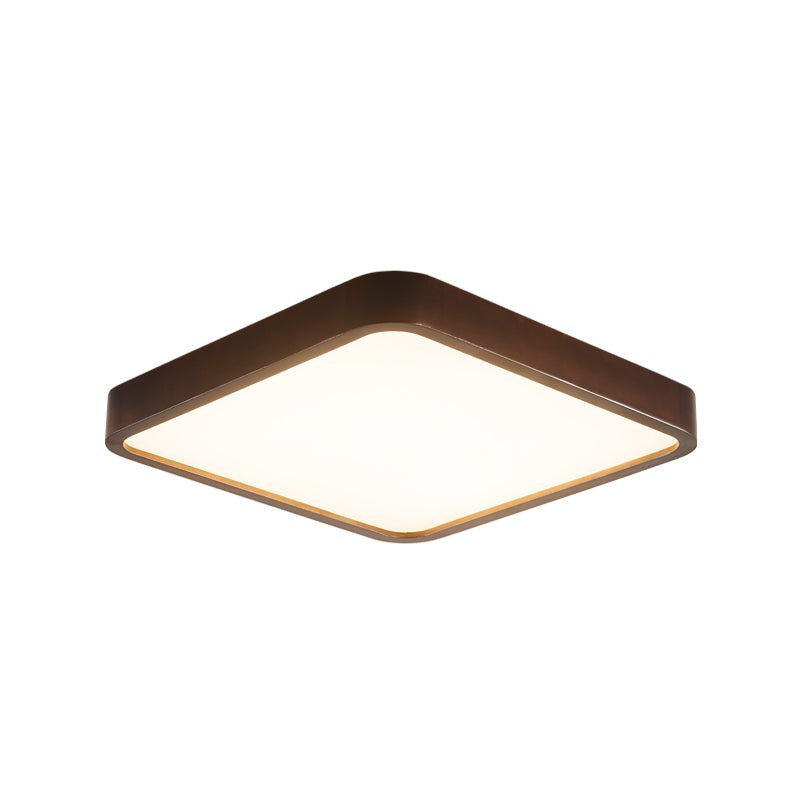 Lira Rectangular LED Ceiling Light in Walnut Wood for Modern Interiors