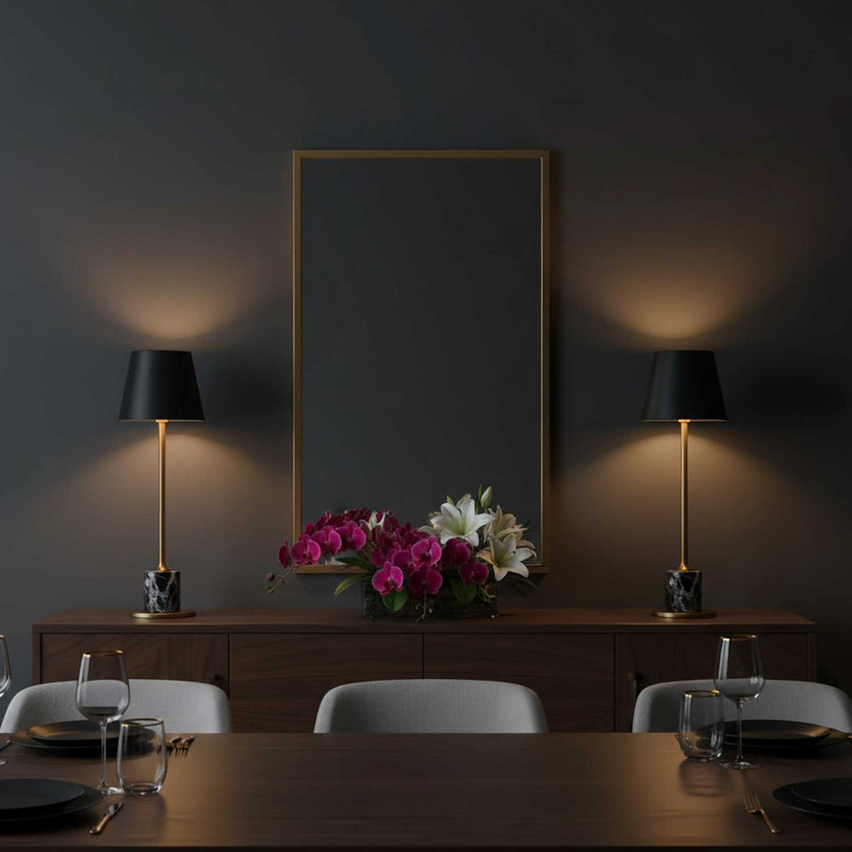 Lirio Mini Marble Table Lamp – Portable LED Accent Light