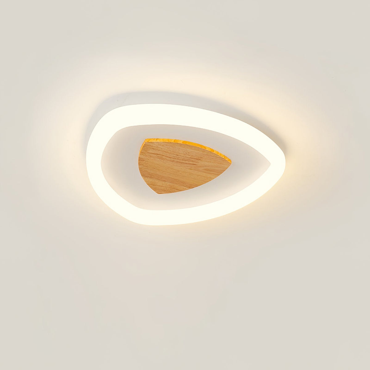 Log Triangle LED Ceiling Light