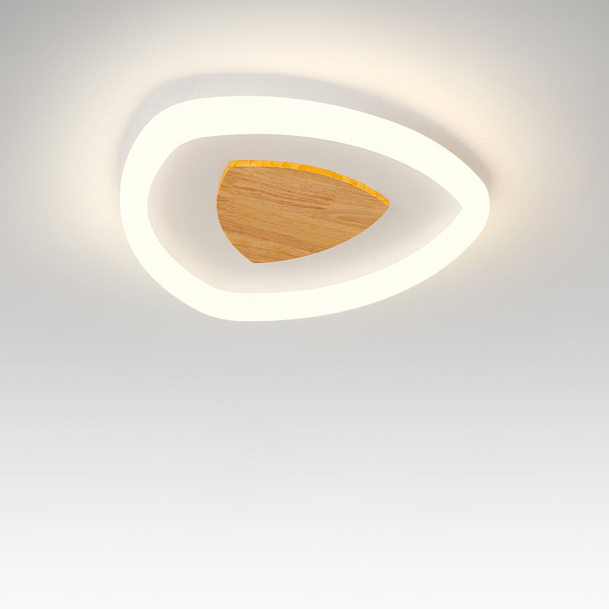 Log Triangle LED Ceiling Light