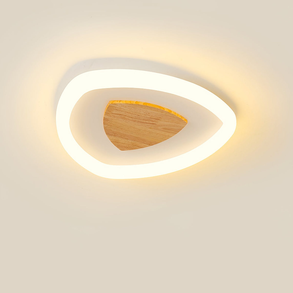 Log Triangle LED Ceiling Light