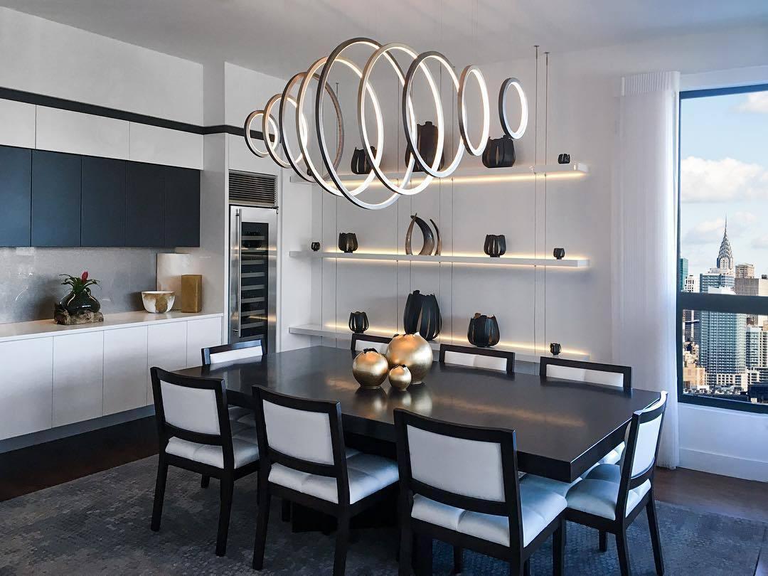 Aveline Modern LED Pendant Chandelier for Dining Room and Living Room