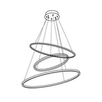 Aveline Modern LED Pendant Chandelier for Dining Room and Living Room