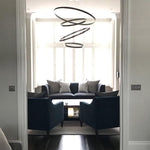 Serenitas Modern LED Chandelier – Sculptural Multi-Tier Pendant Light