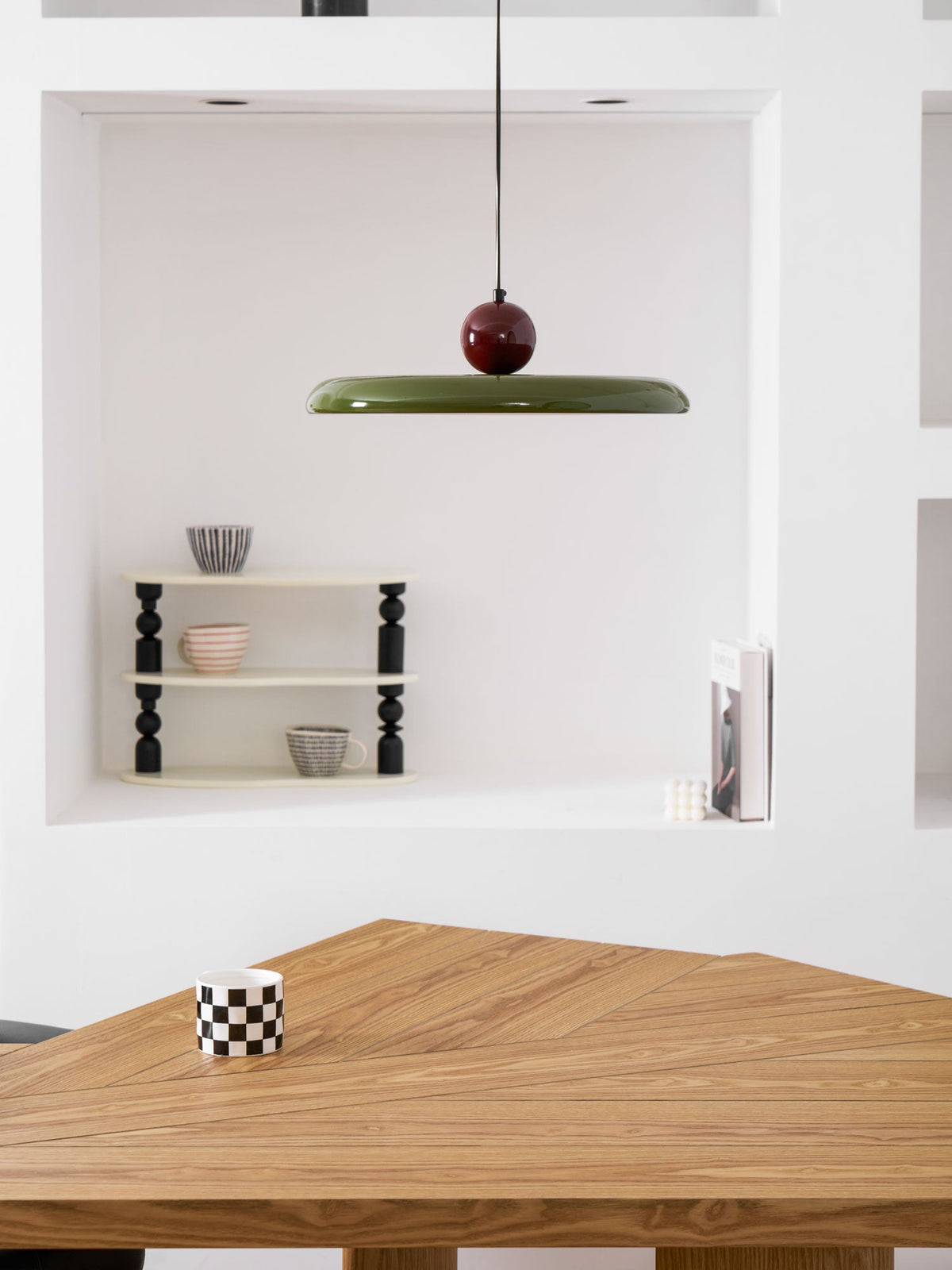 Lola Pendant Swag Light – Modern LED Disc Pendant for Living Room & Dining Room