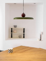 Lola Pendant Swag Light – Modern LED Disc Pendant for Living Room & Dining Room