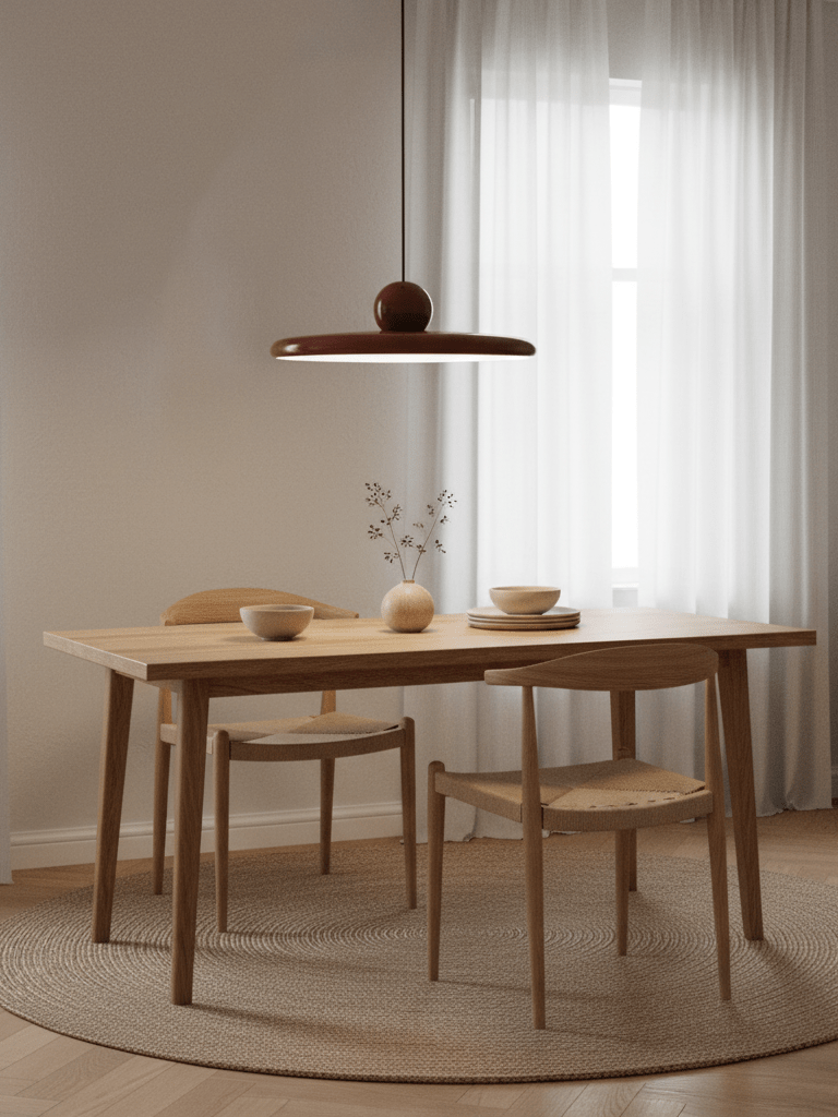 Lola Pendant Swag Light – Modern LED Disc Pendant for Living Room & Dining Room