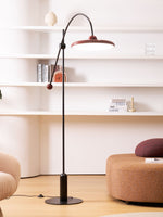 Lola Floor Lamp – Sculptural Modern LED Floor Lamp with Asymmetrical Red Shade