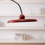Lola Floor Lamp – Sculptural Modern LED Floor Lamp with Asymmetrical Red Shade