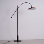 Lola Floor Lamp – Sculptural Modern LED Floor Lamp with Asymmetrical Red Shade