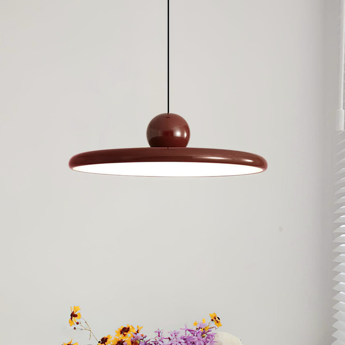 Lola Pendant Swag Light – Modern LED Disc Pendant for Living Room & Dining Room
