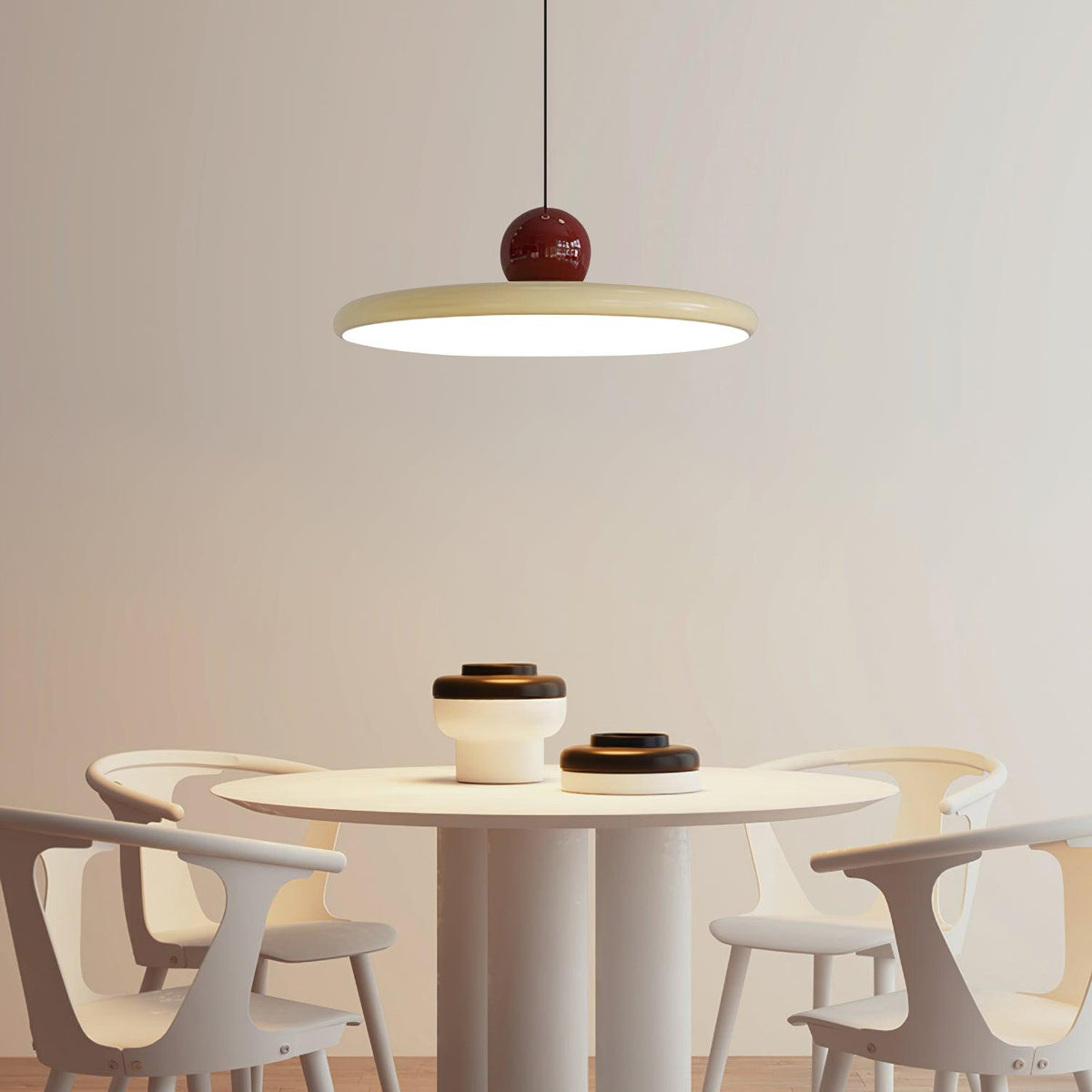 Lola Pendant Swag Light – Modern LED Disc Pendant for Living Room & Dining Room