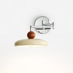 Lola Swing Arm Wall Sconce in Chrome or Green with Beige Shade