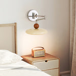 Lola Swing Arm Wall Sconce in Chrome or Green with Beige Shade