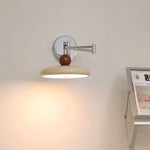 Lola Swing Arm Wall Sconce in Chrome or Green with Beige Shade