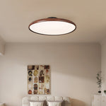 Lola Wood Grain Adjustable Ceiling Light – Modern LED Flush Mount