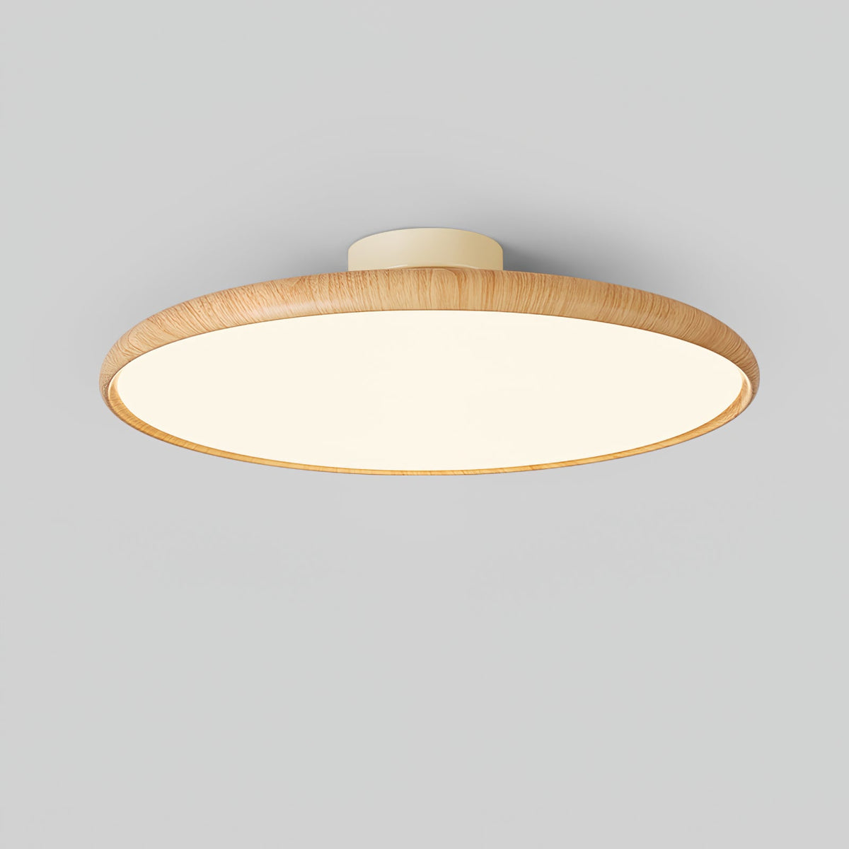 Lola Wood Grain Adjustable Ceiling Light – Modern LED Flush Mount