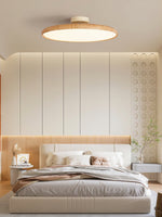 Lola Wood Grain Adjustable Ceiling Light – Modern LED Flush Mount