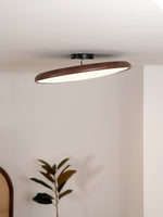 Lola Wood Grain Adjustable Ceiling Light – Modern LED Flush Mount