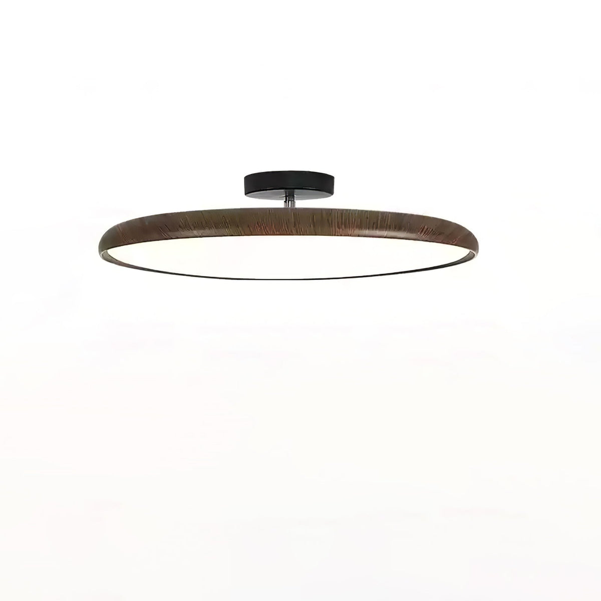Lola Wood Grain Adjustable Ceiling Light – Modern LED Flush Mount