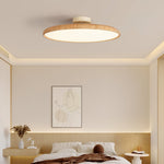 Lola Wood Grain Adjustable Ceiling Light – Modern LED Flush Mount
