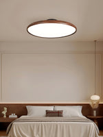 Lola Wood Grain Adjustable Ceiling Light – Modern LED Flush Mount