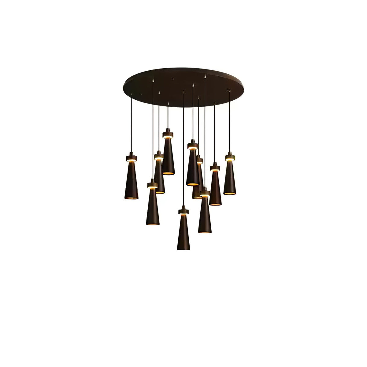 Loma Wood Pendant Light – Modern Minimalist LED Chandelier for Dining Room and Kitchen Island