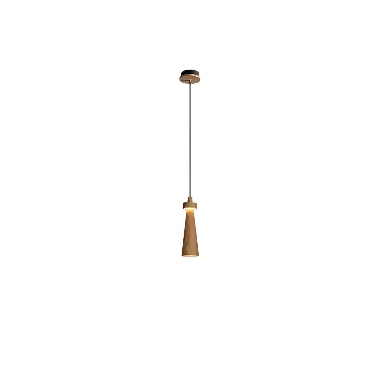 Loma Wood Pendant Light – Modern Minimalist LED Chandelier for Dining Room and Kitchen Island