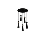 Loma Wood Pendant Light – Modern Minimalist LED Chandelier for Dining Room and Kitchen Island