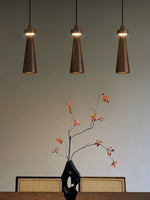 Loma Wood Pendant Light – Modern Minimalist LED Chandelier for Dining Room and Kitchen Island