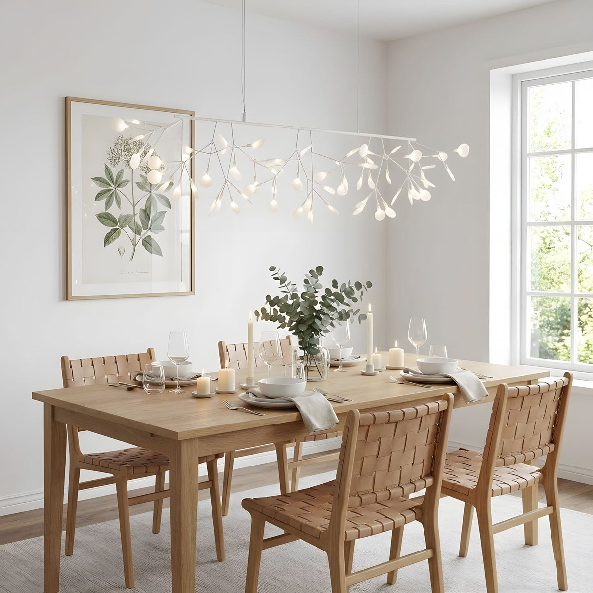 Firefly Linear LED Chandelier – Modern Acrylic Pendant Light for Dining & Living Spaces