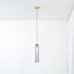 Long Tube Glass Pendant Light