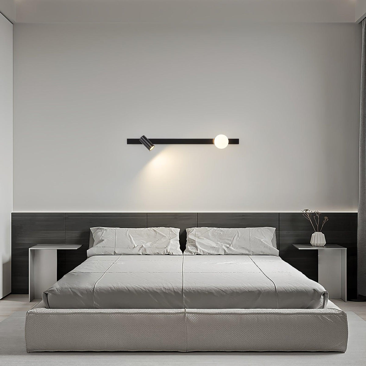 Long Arm Plug In Wall Light