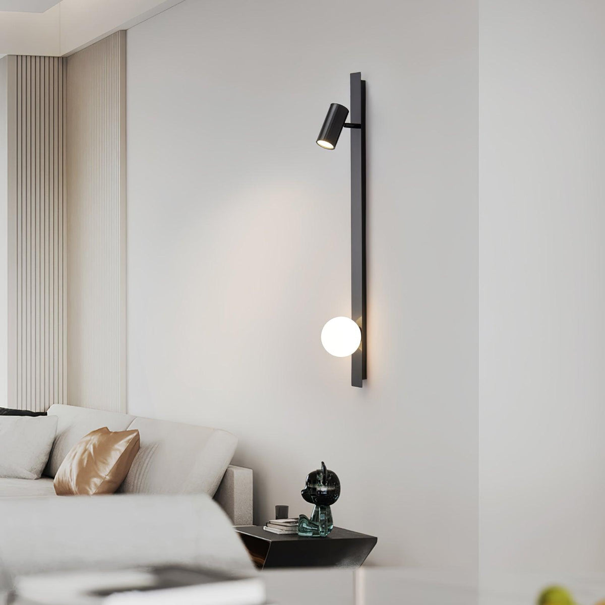 Long Arm Plug In Wall Light