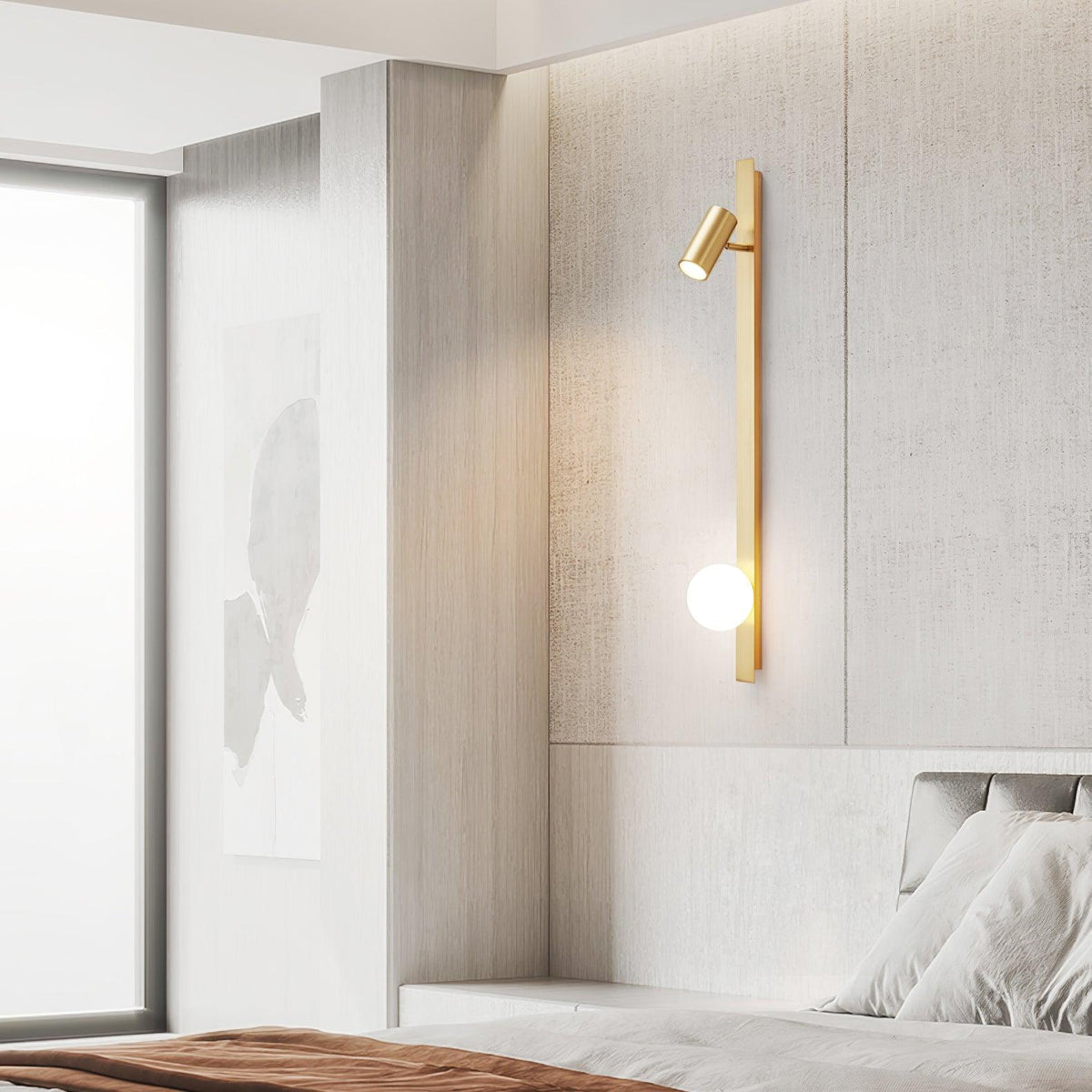 Long Arm Plug In Wall Light
