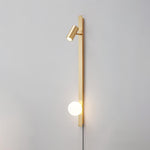 Long Arm Plug In Wall Light