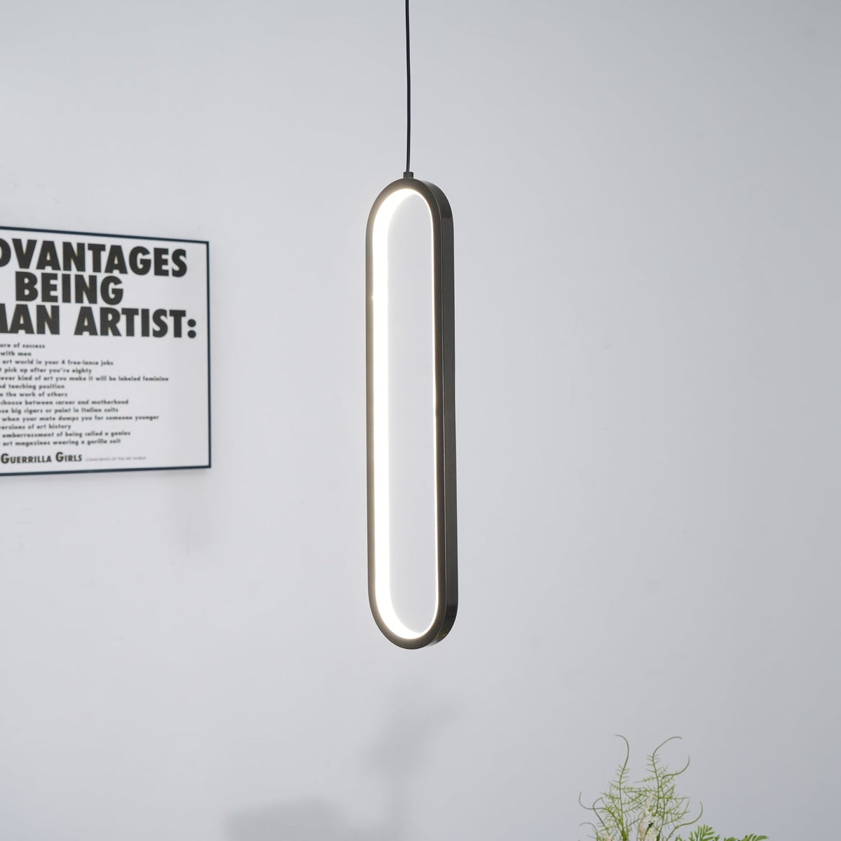Long Oval Led Pendant Lamp