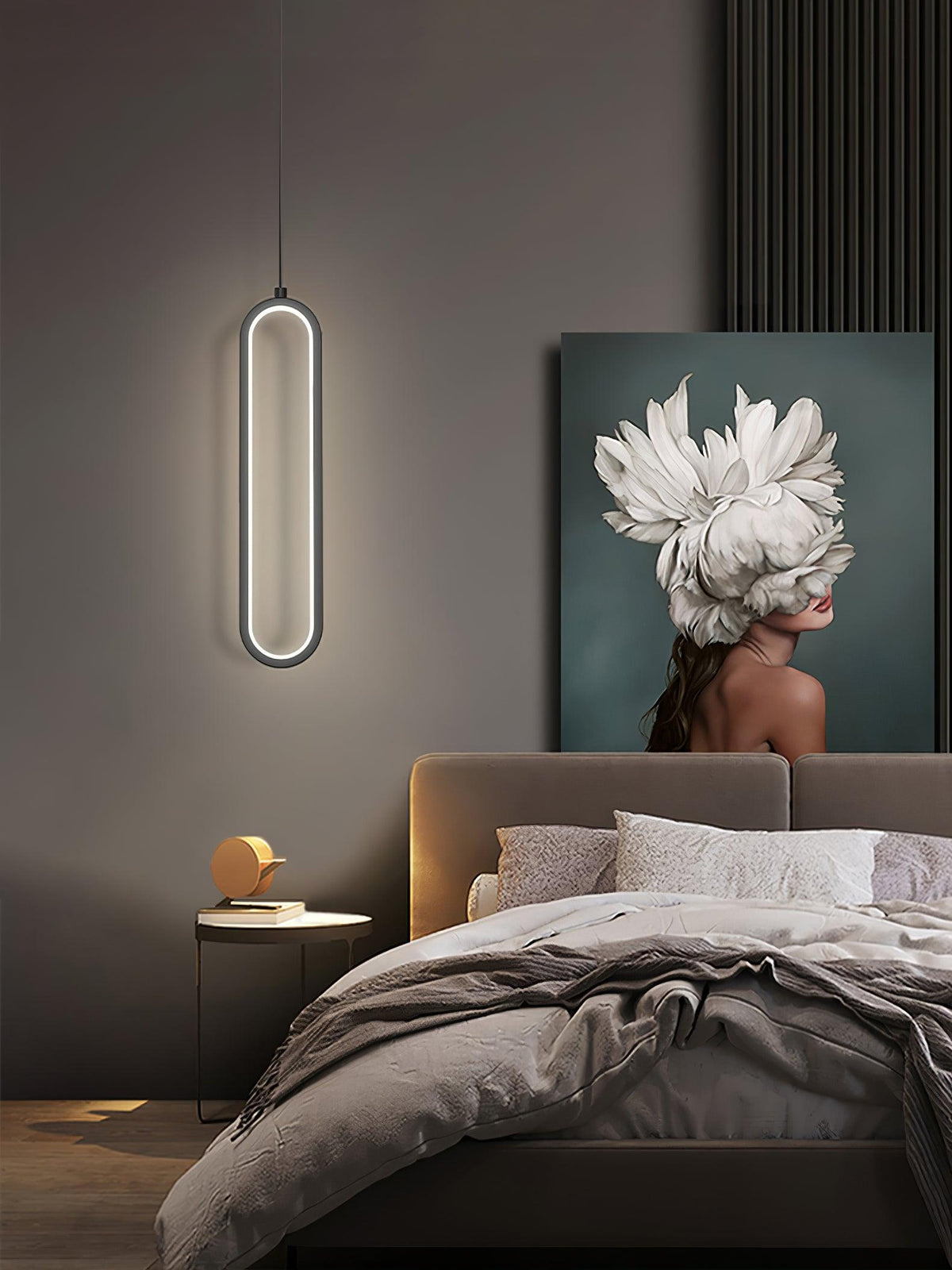 Long Oval Led Pendant Lamp