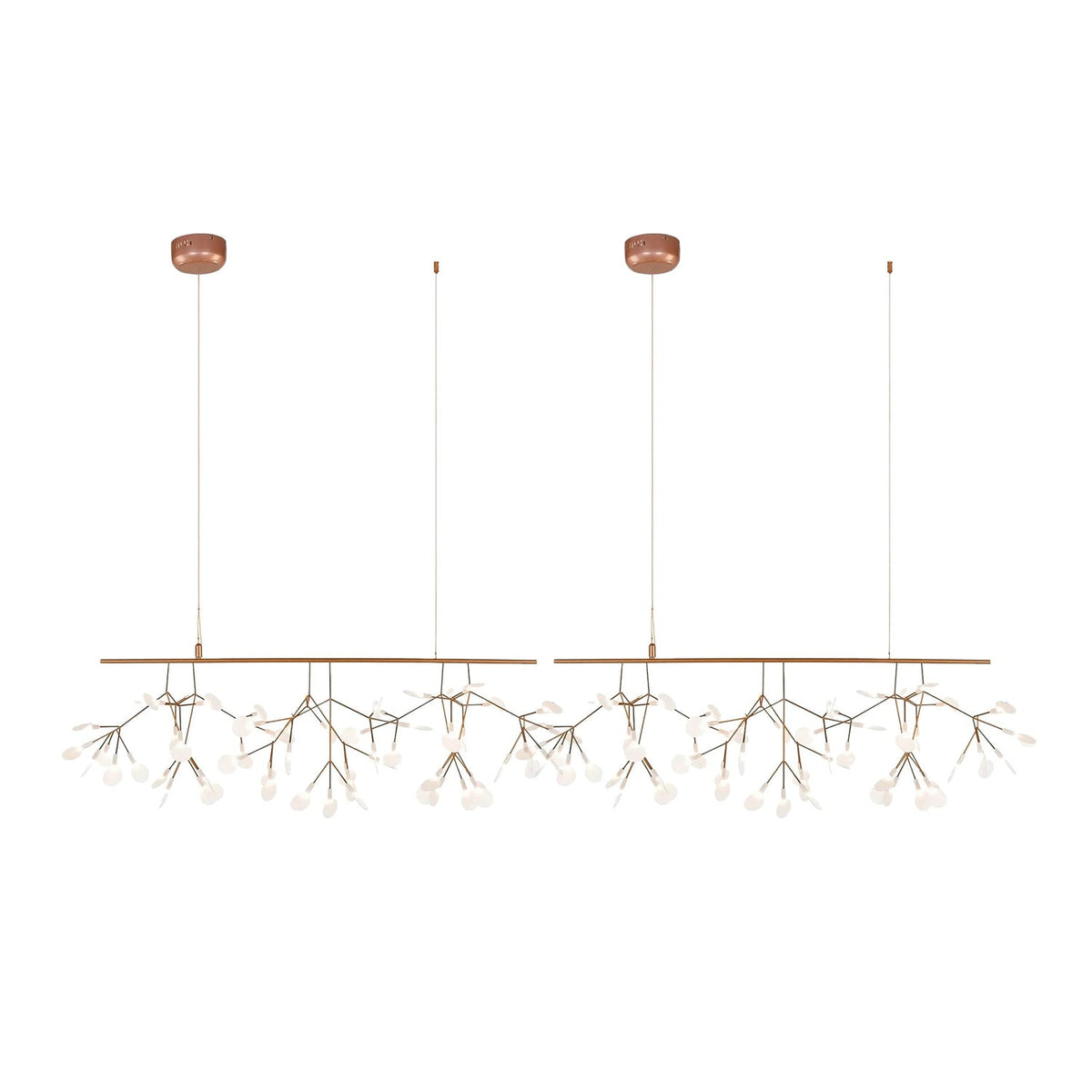 Firefly Linear LED Chandelier – Modern Acrylic Pendant Light for Dining & Living Spaces