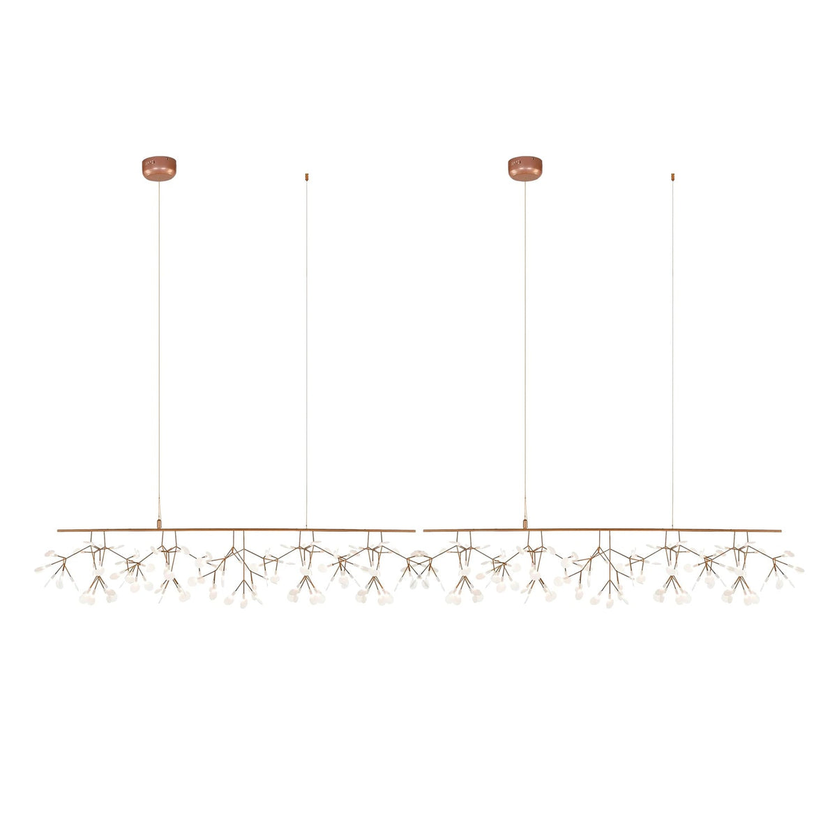 Firefly Linear LED Chandelier – Modern Acrylic Pendant Light for Dining & Living Spaces