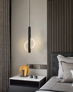 Loomis Modern Brass LED Pendant Light for Dining Room and Living Space