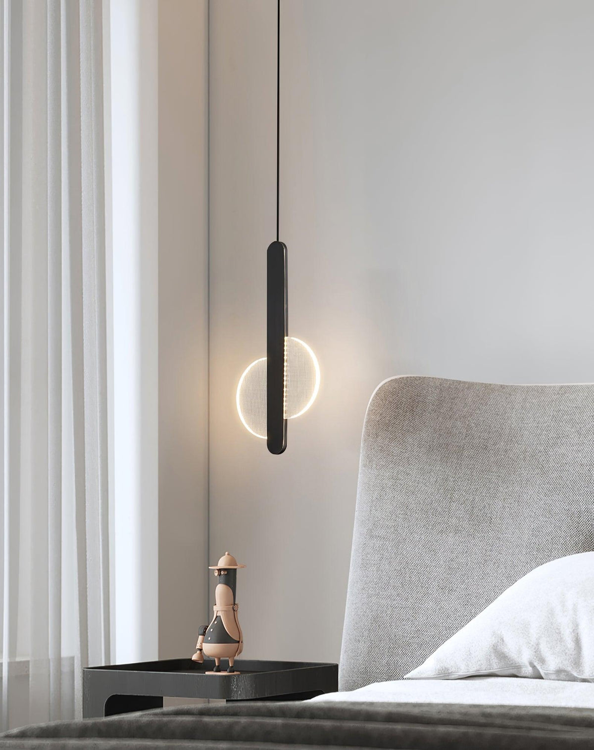 Loomis Modern Brass LED Pendant Light for Dining Room and Living Space