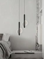Loomis Modern Brass LED Pendant Light for Dining Room and Living Space