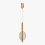 Loomis Modern Brass LED Pendant Light for Dining Room and Living Space