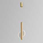 Loomis Modern Brass LED Pendant Light for Dining Room and Living Space