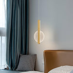 Loomis Modern Brass LED Pendant Light for Dining Room and Living Space