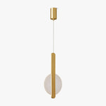 Loomis Modern Brass LED Pendant Light for Dining Room and Living Space