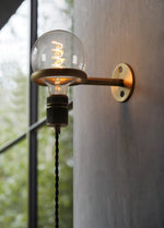 Loop Minimalist Wall Light With Wall Socket